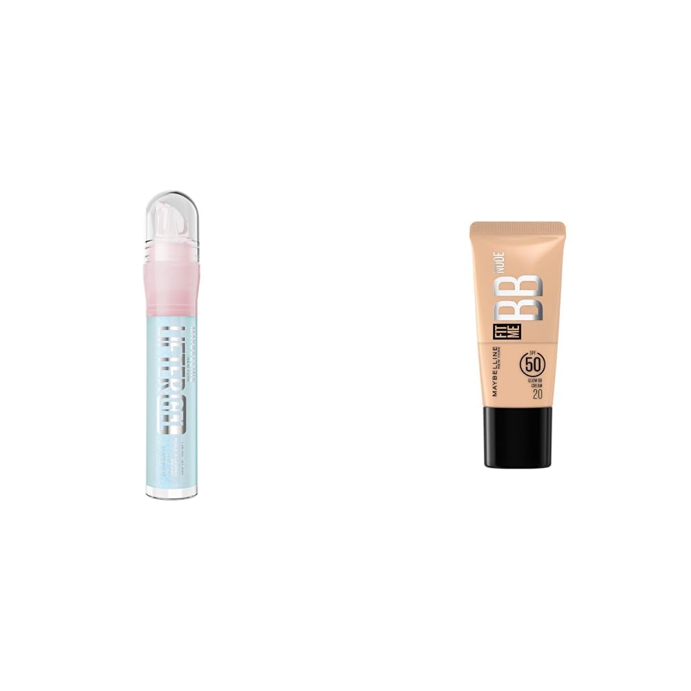 Maybelline New York Lifter Gel Lip Oil In Gel Maybelline New York Fit Me Glow BB Cream, SPF 50 24H Hydration With Niacinamide Hyaluronic Acid, Dewy Finish for Normal to Dry Skin- Shade 20 25ml-image-8