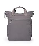 Mochila Grande KCB Shine | Diseño Compacto y Espacioso | Compartimento Acolchado para Portátil y Tablet | Perfecta para el Día a Día | Asas Ajustables | 100% Vegano | Color Gris