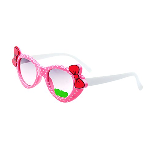 Homyl Bowknot Óculos de sol estilo desenho animado para atividades ao ar livre, lindos óculos para b