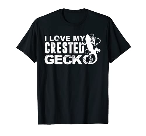 T-shirt à crête Gecko - I Love Crested Gecko T-Shirt