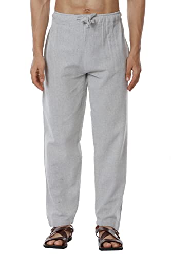 Image of Aatman One Size Men's Eco-Friendly Cotton Pyjama Pack of 2 | Fits Waist Size 28 to 36 Inches