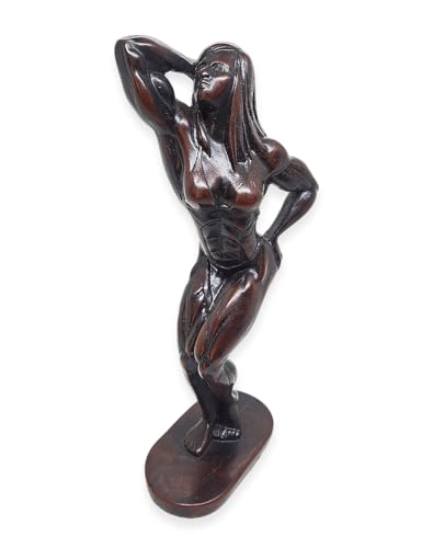 BestySuperStore Bodybuilding 10' Abdominal and Thigh Pose Female Bodybuilder Figurine 3D Resin...