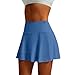 LTMNSZO Women's High Waist Pleated Tennis Skirt Lightweight Athletic Golf Skorts Skirts for Women with Pockets Light Blue XL