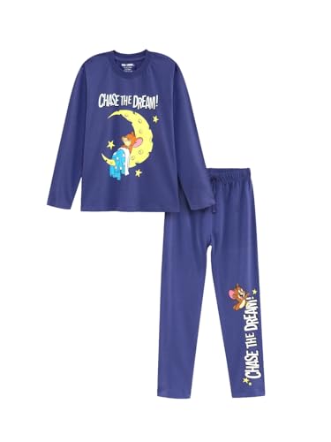 Image of Nap Chief Kids Official Cartoon Characters Full Sleeves Cotton Night Suit for Boys & Girls, Tshirt & Pyjama Set for Sleepwear