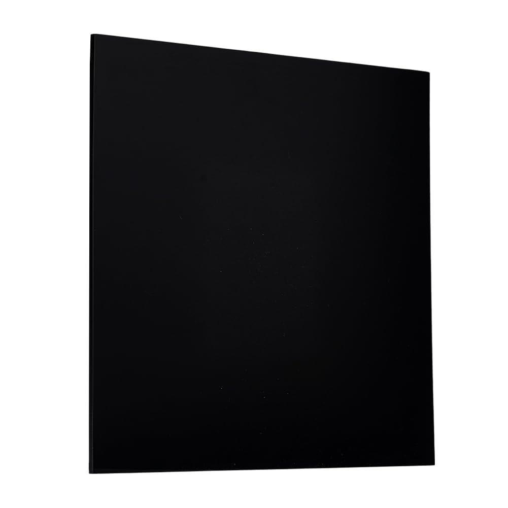 PH PandaHall 1pz 30x30cm Foglio di Plastica HDPE Nero Pannello di Plastica Spesso in Polipropilene per Uso Industriale Pesante Fai Da Te Artigianato, 6mm di Spessore