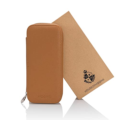 Houseofhiggins Modern Leather Watch Case For Men - Watch Travel Case - Storage Organizer & Display - Watch Accessory - Brown #TOP3