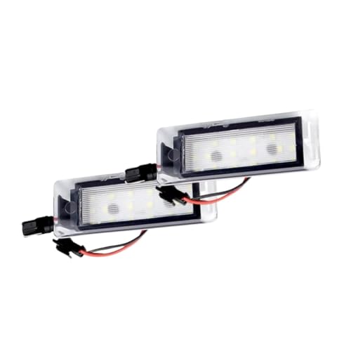 2 luces de matrícula compatibles con Cadillac SRX 2010-2016 plafón posterior