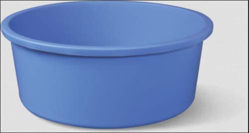 BHARAT SALES Plastic All Purpose Tub Ghamela/Tagari Unbreakable Multipurpose Bath Tub/Washing Tub Durable Plastic Livestock Feeding Pan with Hand Grip Blue, 110 L