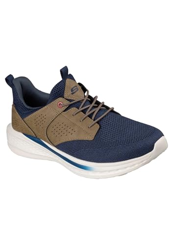 Image of Skechers Men's Streetwear Slade - Breyer Knitted Mesh Bungee Lace W /Quarter Cage Slip On