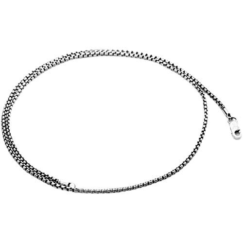 Collier chaîne jaseron argent KnSam : le bijou hip-hop 2mm élégant pour homme