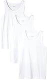 Classic fit BOSS Herren Tank Top 3P BM 10111875 02 T-Shirt, Weiß (White 100), Large (Herstellergröße: L) (3er Pack)