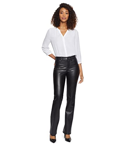 Faux Leather Marilyn Straight Pants In Petite Sculpt-Her™ Collection