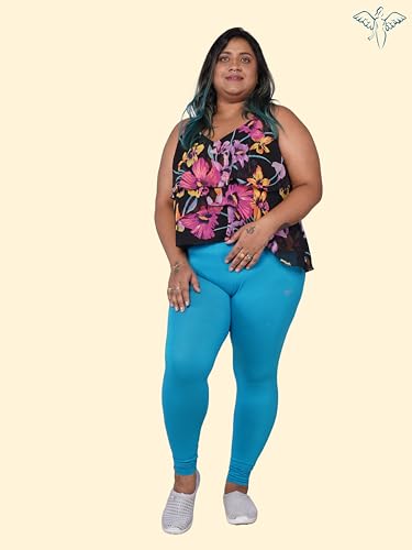 Image of Le-Soft Ladies Cotton Legging | Buttery Soft Stretchy Fit | Churidar Length | Leggings for Women and Girls | Small - 3XL Plus