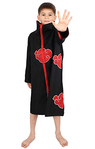 CoolChange Naruto Akatsuki Mantel für Kinder Cosplay Kostüm Größe: 130