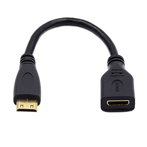 Chenyang Micro & Mini HDMI オス - HDMI 1.4メス ウルトラHDアダプター 4K@60hz 4K 延長ケーブル 90度直角 (Mini-HDMI延長)
