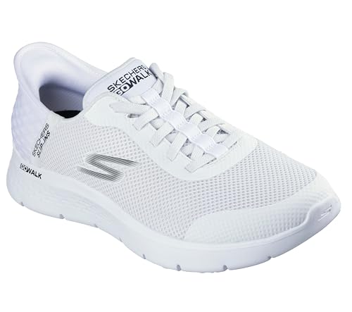 Skechers Men's Go Walk Flex Hands Up Hands Free Slip-Ins Sneaker, White 11