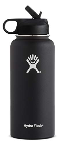 Hydro Flask Wide Mouth Bottle with Straw Cap 40 Ounce, 1 EA