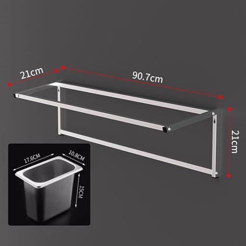 Juego de especias de acero inoxidable montado en la pared con contenedores extraíbles, estante organizador de condimentos compacto para cocina, restaurante y bufé, diseño triangular duradero que
