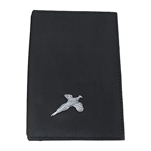 Pheasant Black Leather Shotgun/Firearms Licence Certificate Holder 268 Cover