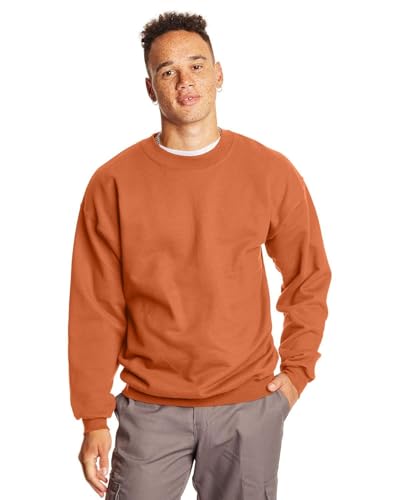 Adult Ultimate Cotton 90/10 Fleece Crew - PUMPKIN - M