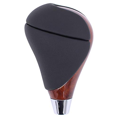 Newyall Walnut Wood Leather Gear Shift Knob #TOP2