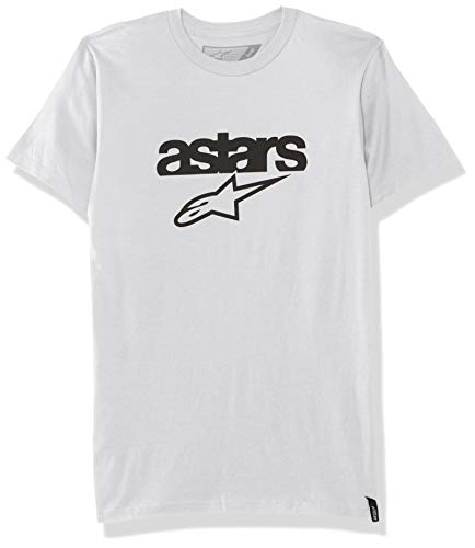 Alpinestar Heritage Blaze tee Camiseta de Manga Corta con Logo de Corte Moderno, Hombre, Silver, XXL