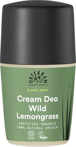 Urtekram Crema Desodorante Limoncillo Salvaje, Blown Away, 50 ml, vegano, orgánico