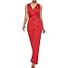 Produktbild NOBRAND Damen Jumpsuit, ärmellos, weites Bein Gr. Medium, rot