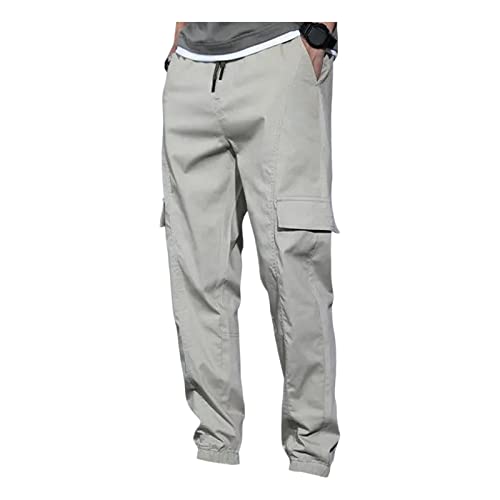 Pantalon cargo homme coupe droite et taille élastique qui s'ajuste à vos mouvements