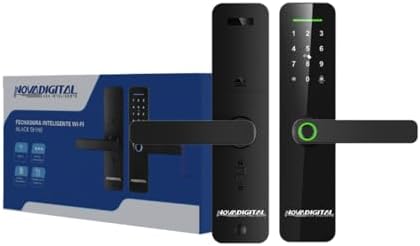 Fechadura Eletrônica Inteligente Wi-Fi NovaDigital com Acesso por...