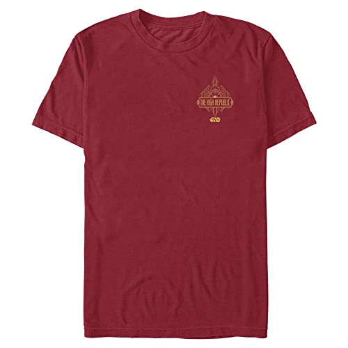 T-shirt Star Wars High Republic Disney rouge cardinal : ravivez la Force en M