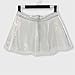 Women's Flared Pleated Skirts Shiny See Through Mini Skirt High Waist Clubwear Novelty Skirt for Women