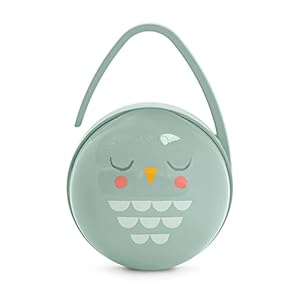 Suavinex, Portachupete Bebé; Para Llevar 2 Chupetes; Caja Portachupetes; Funda Para Chupetes; Bonhomia, Verde