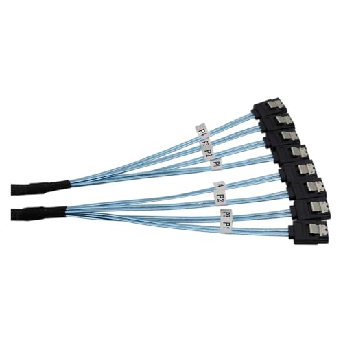 Cable S-AS SATA Alta Velocidad 6Gbps 4 Puertos 0.5 m miniatura 2