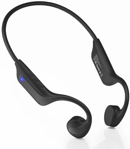 New Bone Conduction Headphones Bluetooth 6.0, Open Ear Headphones with Mic, 3 EQ Modes, Anti-Leak Audio, Dual Pairing, 10H Playtime, 25g Lightweight, IP65 Waterproof for Running, Cycling & Hiking