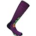 Eurosocks Women's Snowdrop Ski Socks, Plum, Small