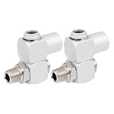 ABOOFAN 2 Stück Npt Luftschlauchkupplung Drehbarer Pneumatischer Schnellverschluss Metallischer Gerader Schlauchverbinder Druckbeständig und Auslaufsicher für Kompressoren