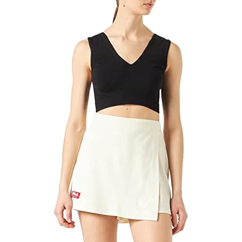 FILA Damen Tulsa high Waist Skirt Shorts Tennis-Skort, Sweet Corn, S Cover