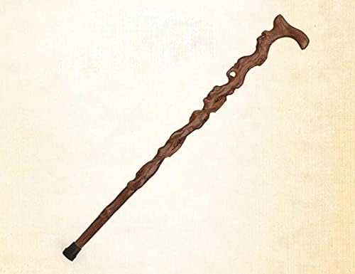 Miniatura 9 de Crutch Mahogany Wood Wooden Wings Old Crutches Elderly Cane Retro New Year Birthday of Ganoderma lucidum WoodenCanes for Men and Women