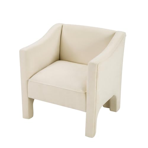 Sillón Plegable Chenille Beige miniatura 6