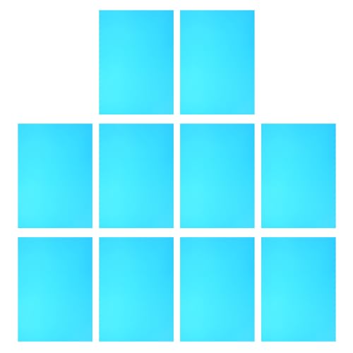 MUSISALY 10 Piezas Filtros de Luz Azul Transparente Corrección Color Hojas Gel Superpuestas para Fotografía y Proyectos Artísticos