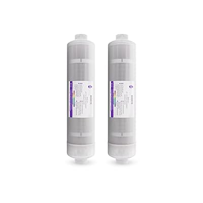 Max Water Alkaline Water Filter Replacement (2 Pack) Ph+ Alkaline, Mineral, Antioxidant, Far infrared 5 in 1 filter, compatible with 10 Inch Under Sink Reverse Osmosis RO Water Filtration Systems