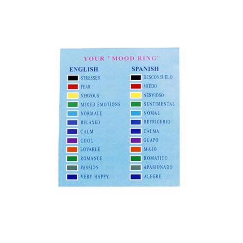 Courtieyeardceastea Pulsera unisex para cambiar el estado de ánimo, cambia de color, sentimiento de emoción, regalo cambiante, as description, Plástico, como se muestra en la