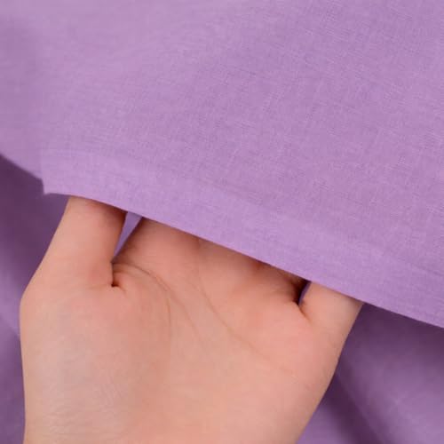 Image of Soimoi Lavender Solid 60 * 60's Cotton Cambric Fabric by 3 Yards, 56 Inch Wide Light Weight Material Suitable for Kurtis, Blouses, Kids Clothing, Tunics, Dresses and Summer Apparel