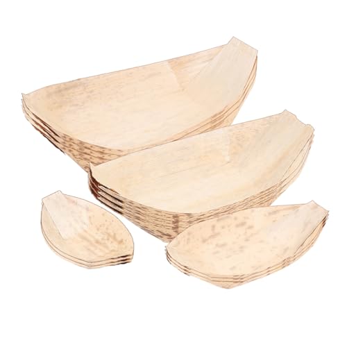 Platos desechables con forma de bote para sushi 40pcs miniatura 6