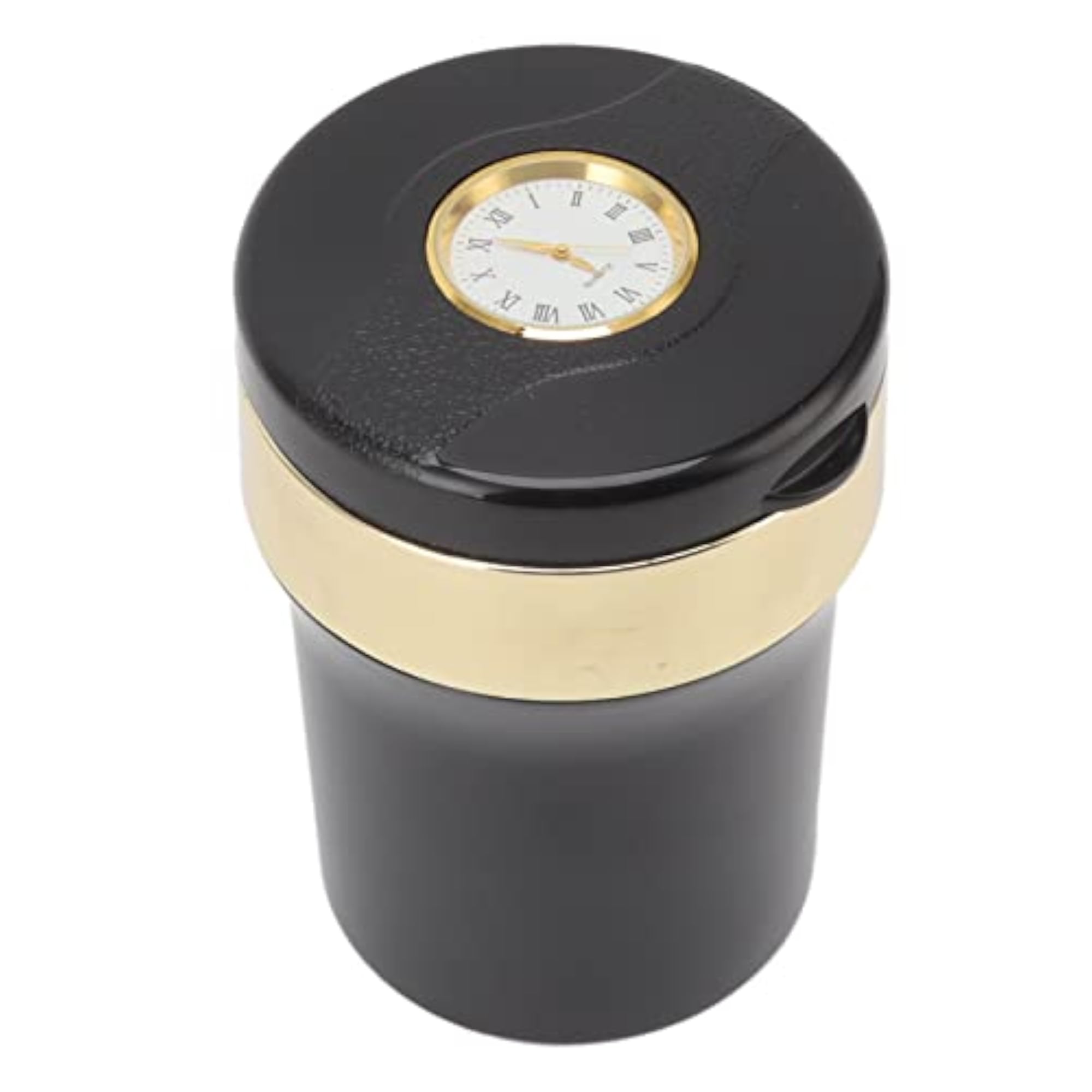 Mini Car Ashtray for Travel (Black Gold)