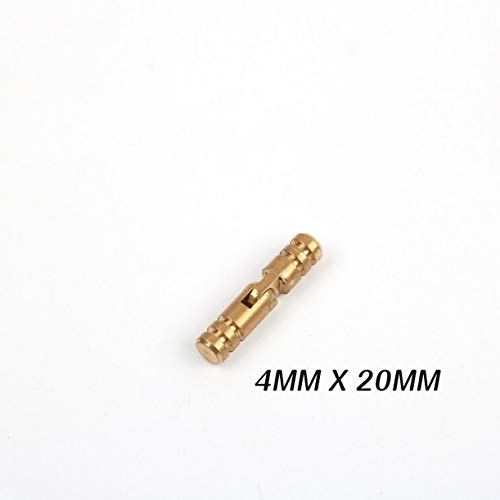 Muggyz 100-Pack 4Mm X 20Mm Copper Barrel Hinges Cylindrical Hidden Cabinet Concealed Invisible Brass Hinges For Jewelry Box Case Furniture Hardware #TOP4