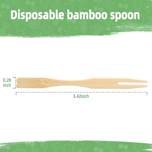 200 Pcs Mini Forks, 3.5 inch Disposable Forks for Fruit, Snack, Desserts, etc