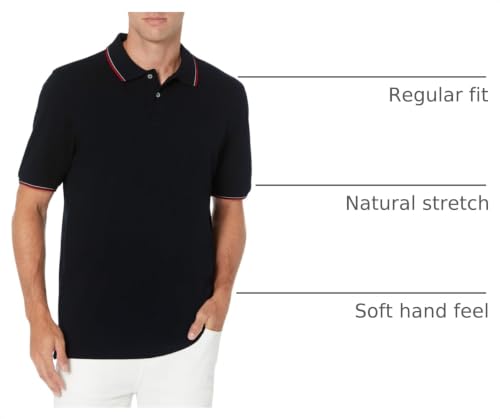 Image of Amazon Essentials Men's Regular-Fit Short Sleeve Cotton Pique Polo Shirt (Available in Big & Tall)