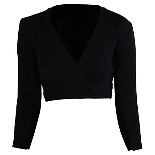 Ballett Veste d'emballage 6000 Elisa Noir Taille 6 Cache-coeur Danse